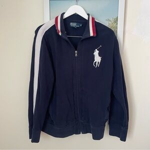 Polo Ralph Lauren Vintage 90s Y2K Big Pony Full Zip Track Jacket Men’s XL